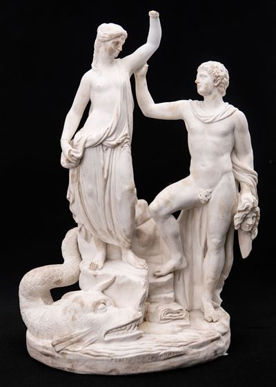 Gruppo in Biscuit, Napoli, Real Fabbrica Ferdinandea, Inizi del XIX Secolo