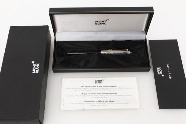 Montblanc Meisterstuck Solitaire Dou&#233;, penna stilografica nera