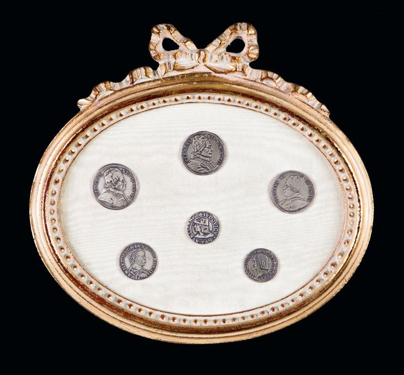Sei Riproduzioni di Monete Antiche in Argento 925
