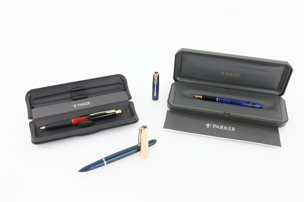 Parker, due penne stilografiche e una a sfera