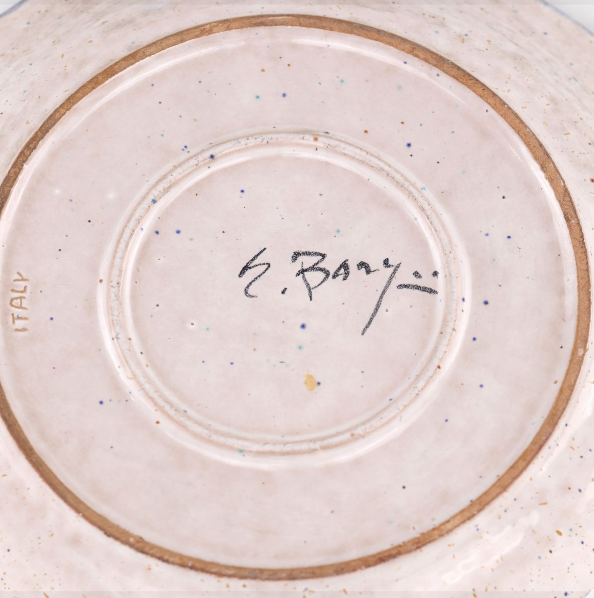 Piatto in Ceramica Policroma, XX Secolo