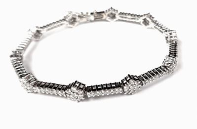 Bracciale Tennis in Oro e Brillanti