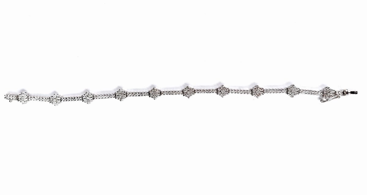 Bracciale Tennis in Oro e Brillanti