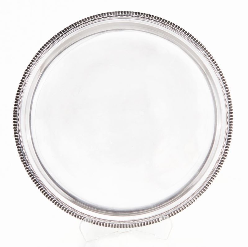 Piatto Circolare in Argento 800