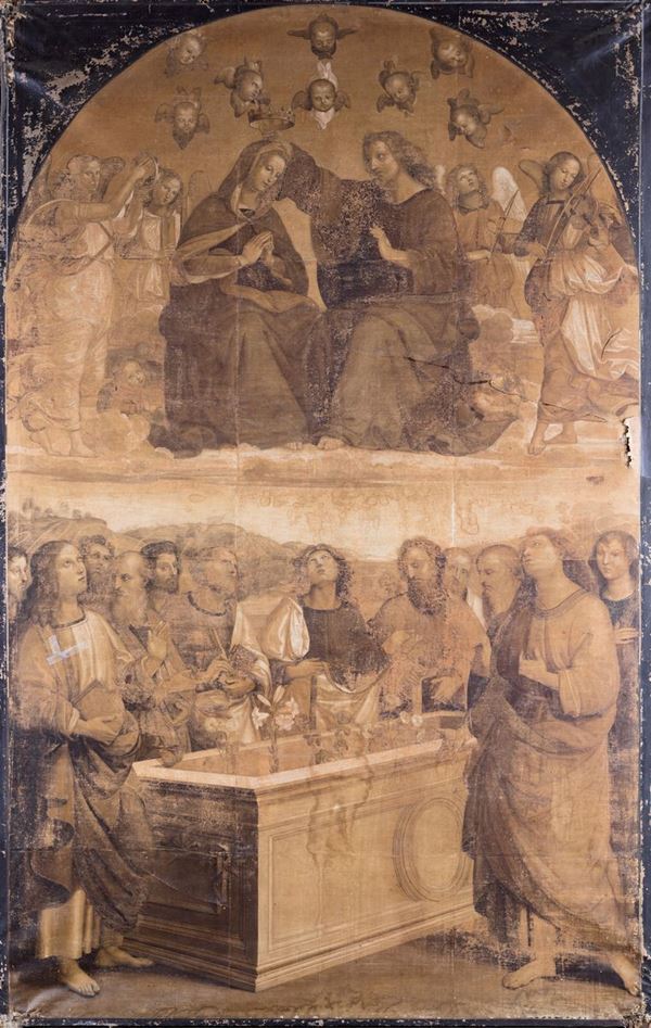 Pittore del XVIII secolo - Grande riproduzione della pala degli Oddi