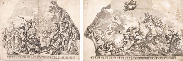 Scene mitologiche, fine del XVII secolo