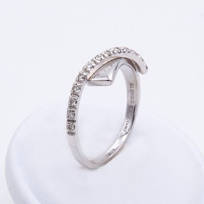 Comete Gioielli, Anello a Fascetta con Pavé di Brillanti