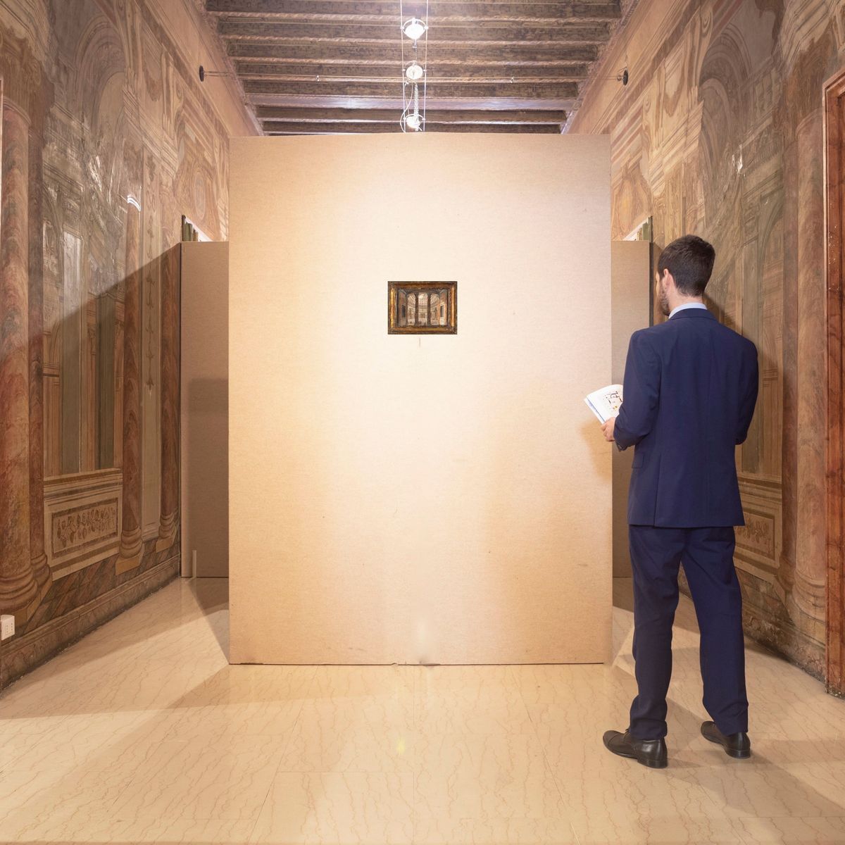 Pittore Fine XVIII/inizio XIX Secolo - Interno del Pantheon