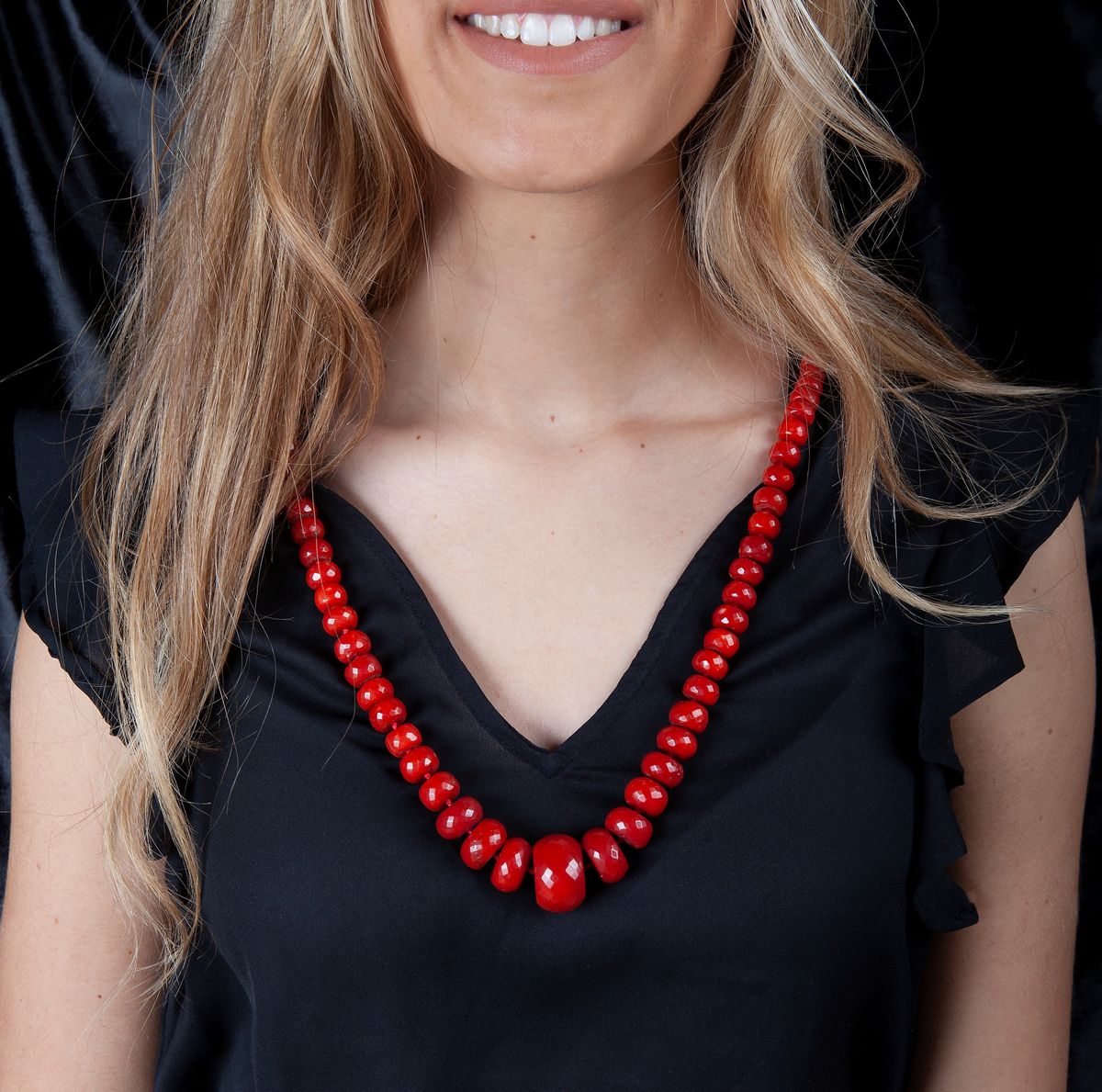 Collana in Corallo Aka con Certificato