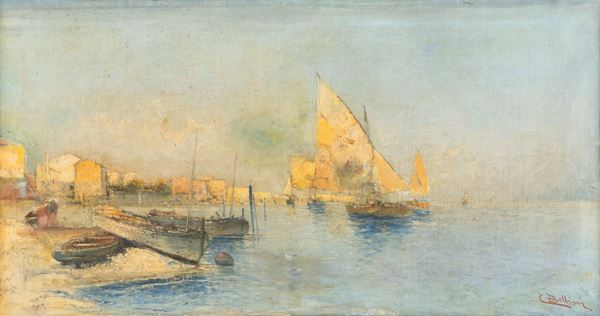 Pittore del XIX secolo - Laguna veneta