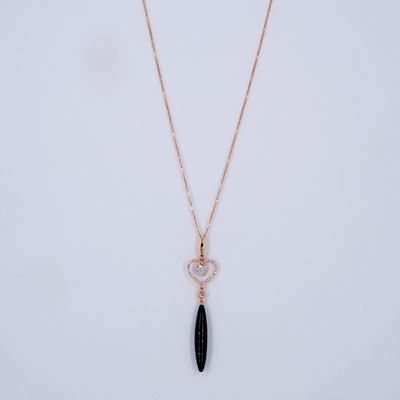 Pendente con Goccia di Onice e Brillanti