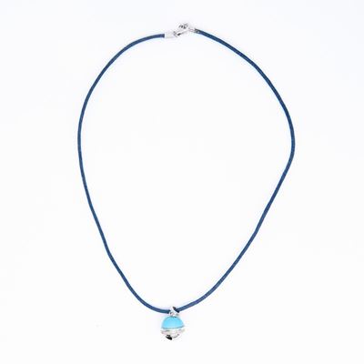 Pendente con Sfera di Turchese e Brillanti