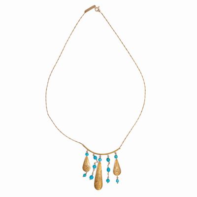 Collana in Oro e Turchese