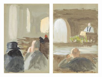 A) Interno di Chiesa B) Interno di Chiesa
