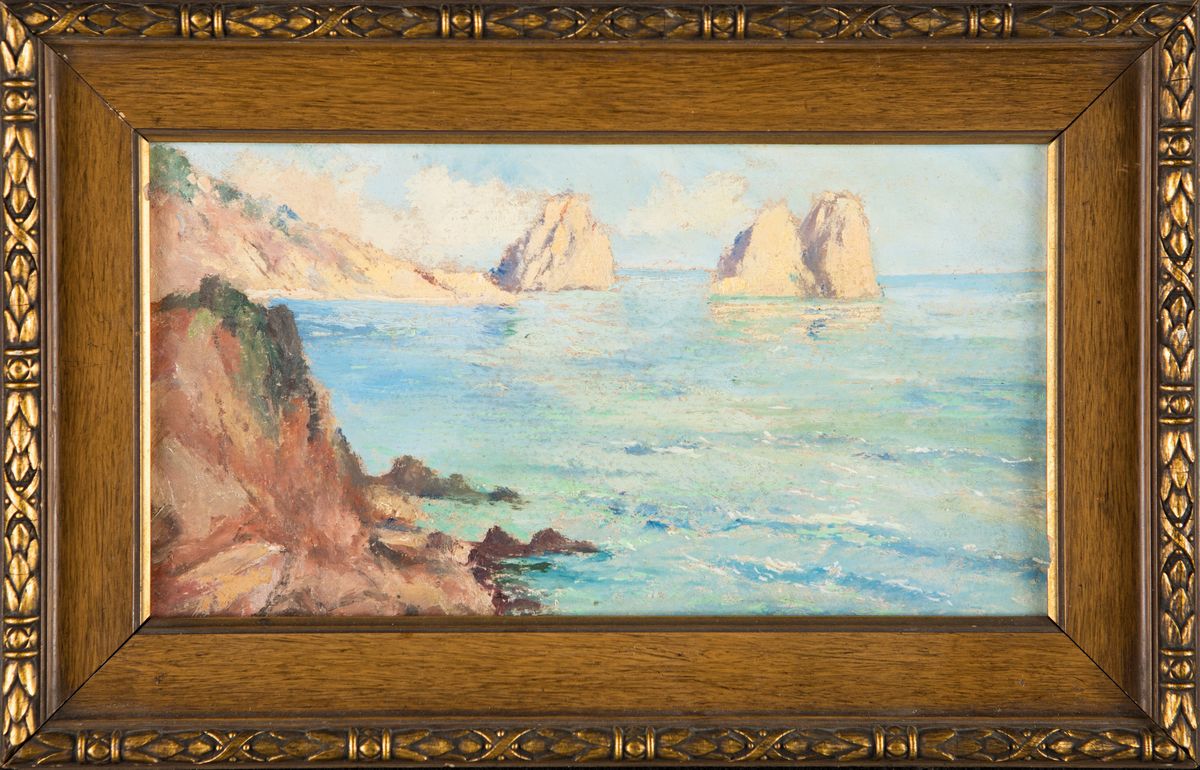 Alfred Zoff (attribuito) - Faraglioni a Capri
