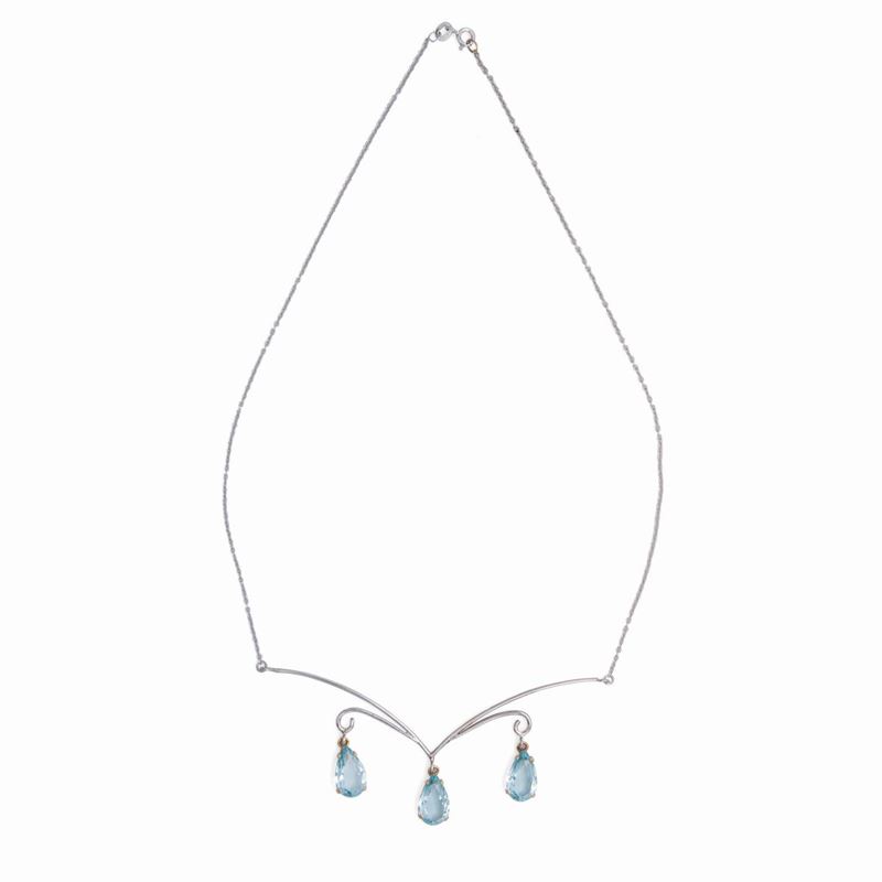 Collana in Oro e Acquemarine