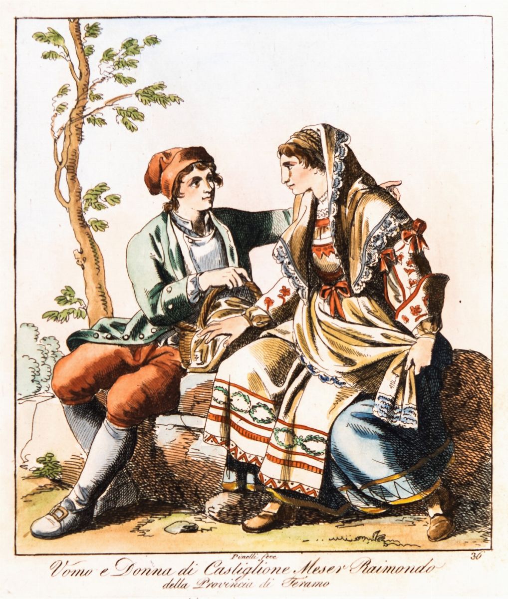 Bartolomeo Pinelli - Costumi del Regno di Napoli, Primo Quarto del XIX Secolo, Dieci Incisioni