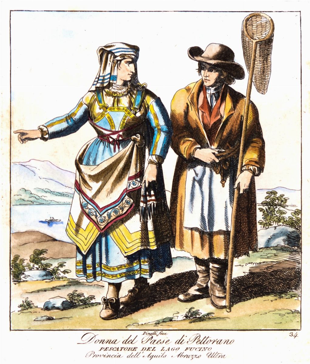 Bartolomeo Pinelli - Costumi del Regno di Napoli, Primo Quarto del XIX Secolo, Dieci Incisioni