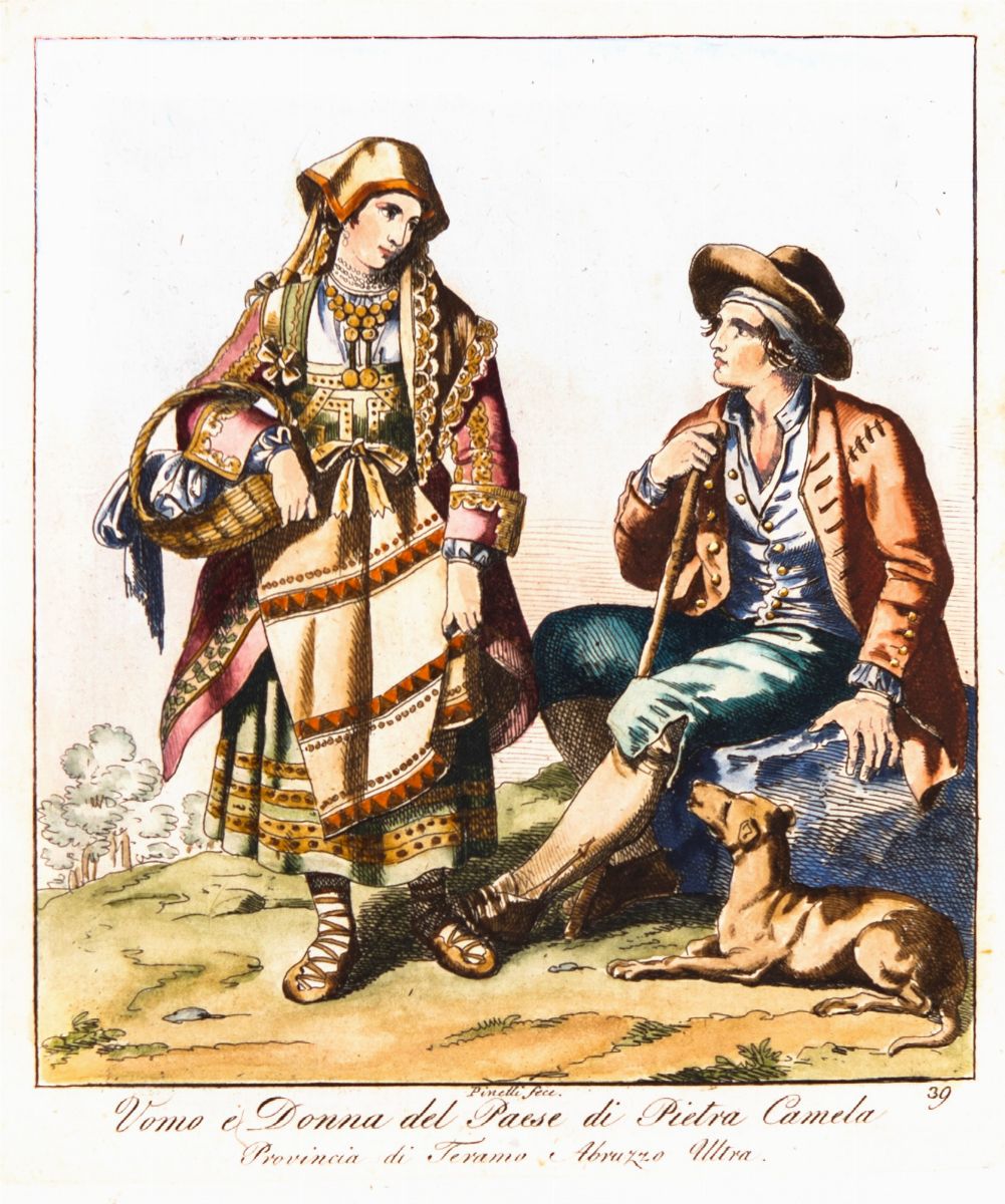 Bartolomeo Pinelli - Costumi del Regno di Napoli, Primo Quarto del XIX Secolo, Dieci Incisioni