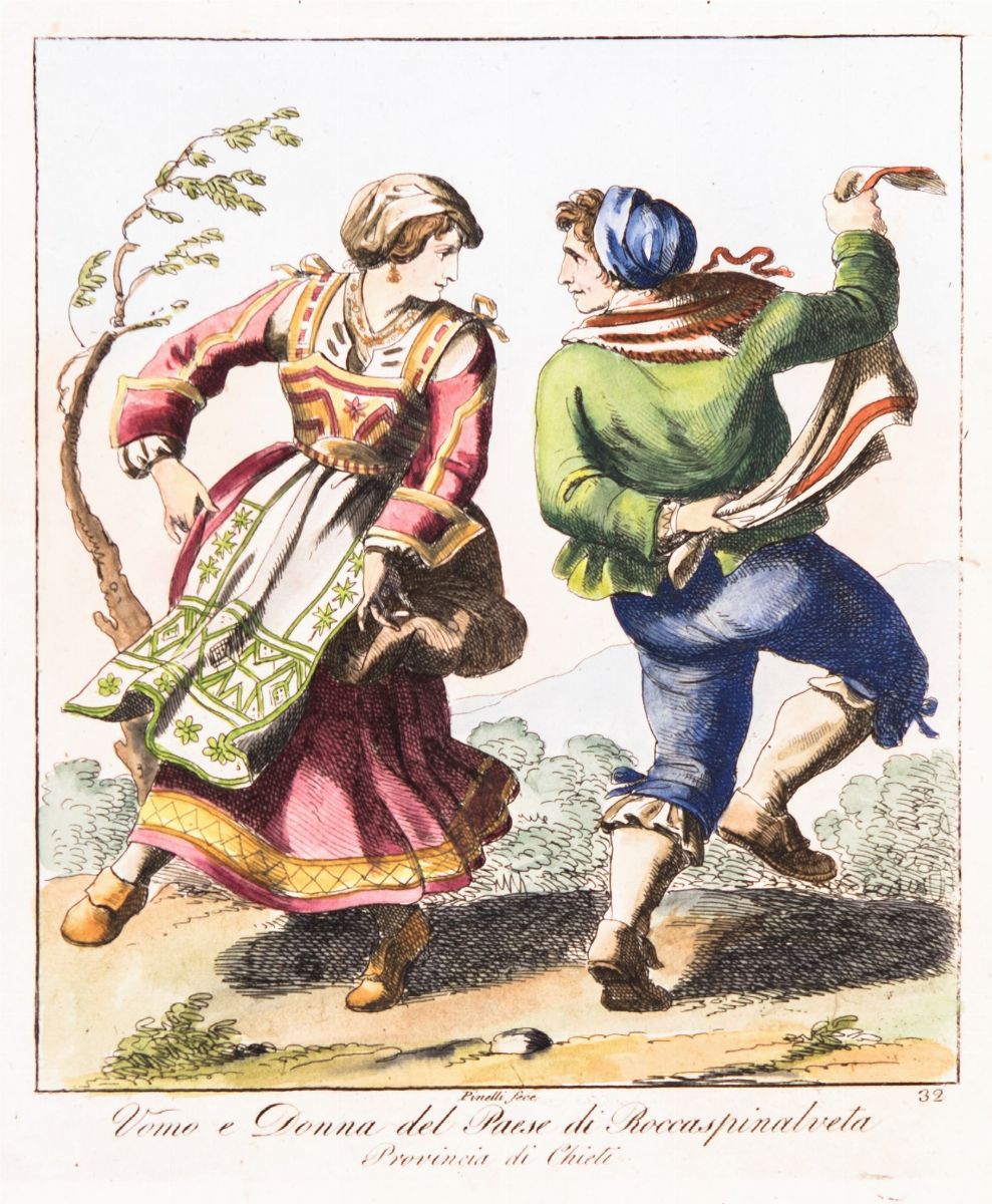 Bartolomeo Pinelli - Costumi del Regno di Napoli, Primo Quarto del XIX Secolo, Dieci Incisioni