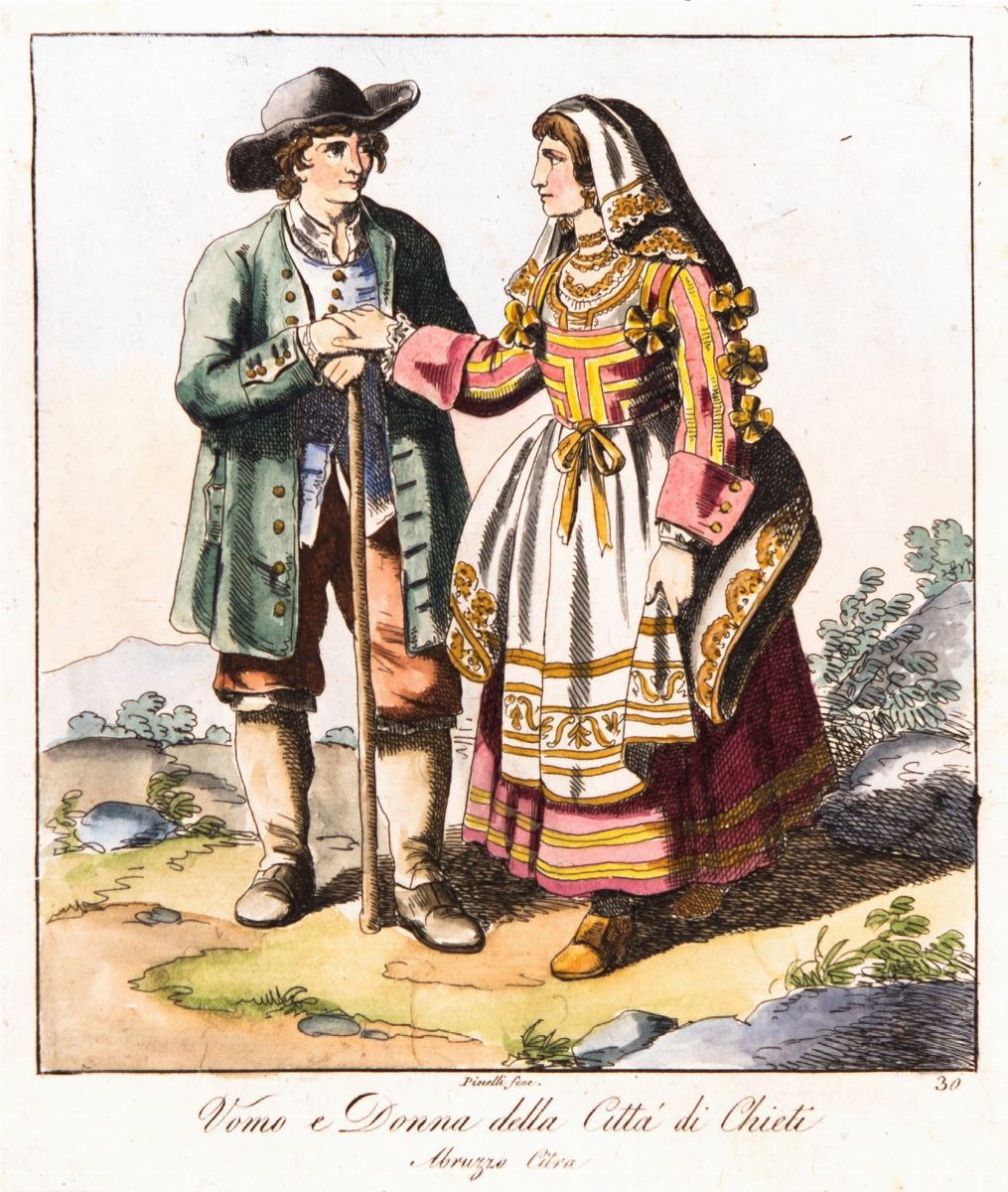 Bartolomeo Pinelli - Costumi del Regno di Napoli, Primo Quarto del XIX Secolo, Dieci Incisioni