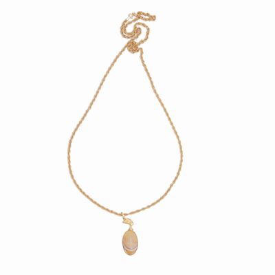 Collana in Oro con Pendente in Agata