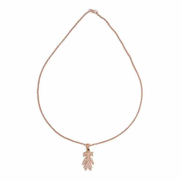 Collana in oro e brillanti