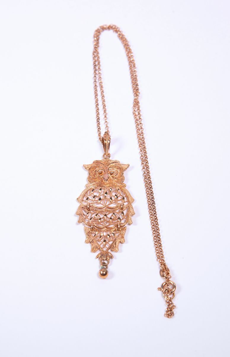 Pendente Civetta in Argento
