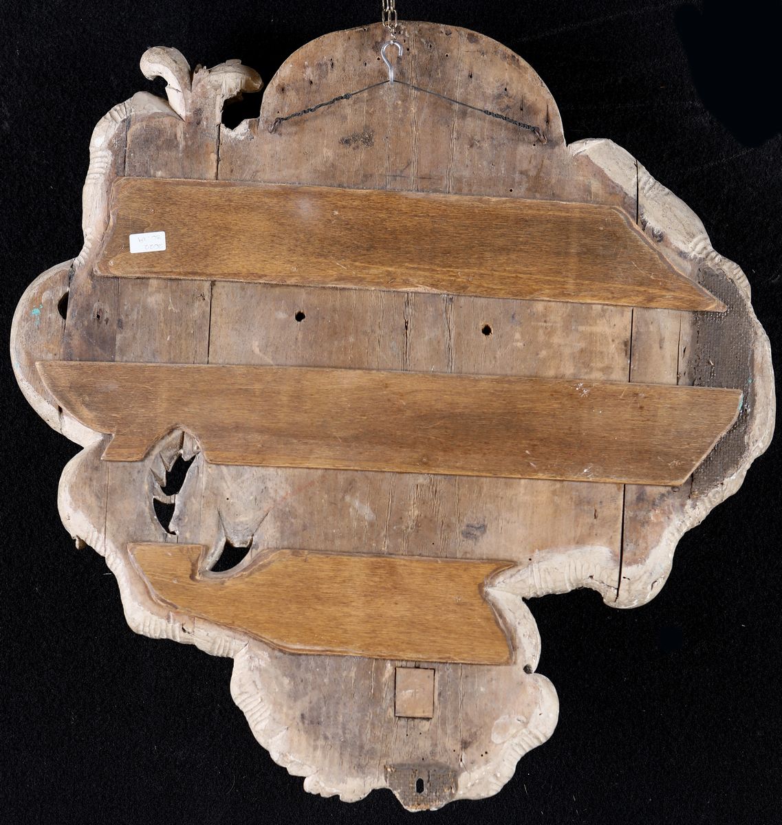 Fregio in Legno Scolpito e Dipinto, Piemonte, XVIII Secolo