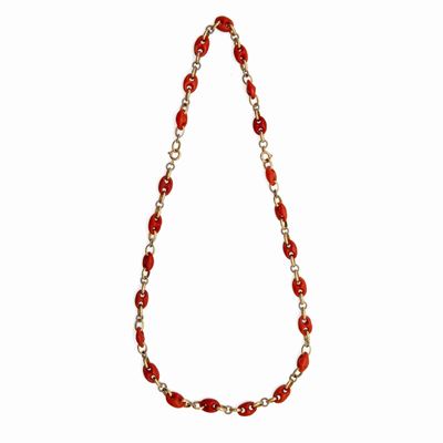 Collana in Oro e Corallo