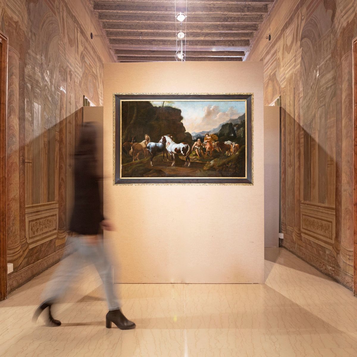 Scuola Romana del XVIII Secolo - Apollo e il Furto delle Giovenche