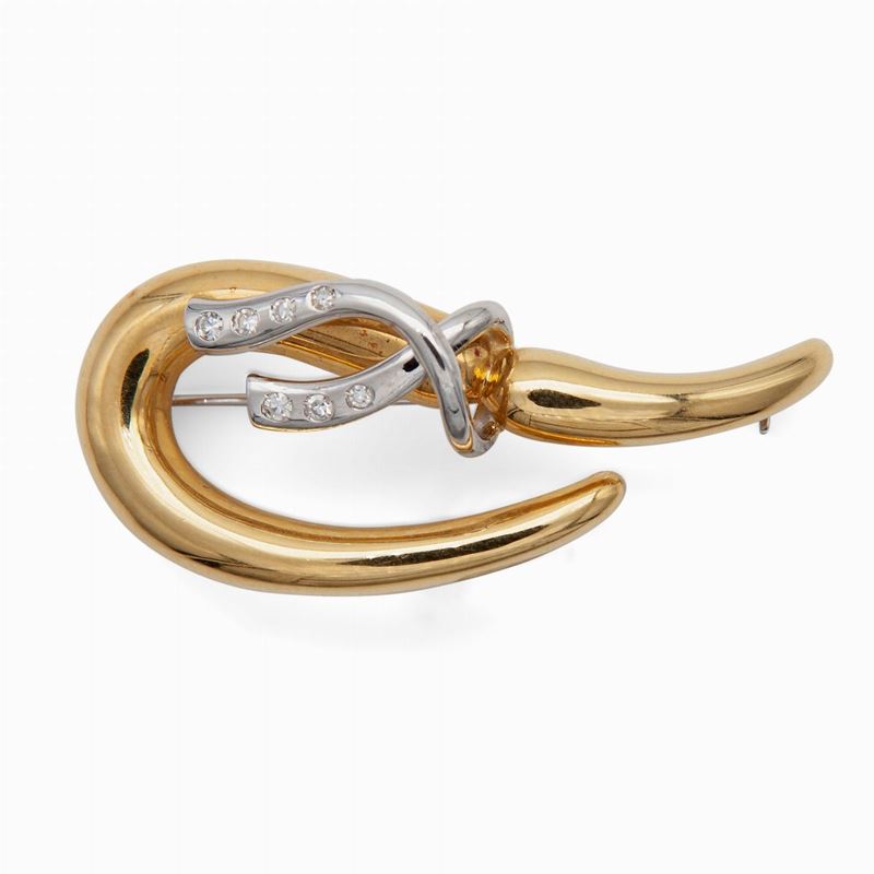 Spilla in Oro e Diamanti