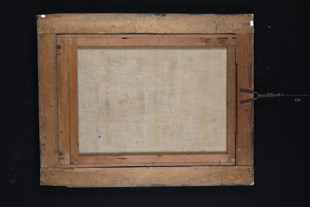 Scuola Emiliana del XVII Secolo - Crocefissione con Madonna e San Giovanni