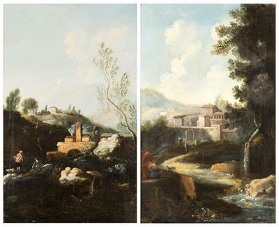 Vedute di Campagna con Architetture