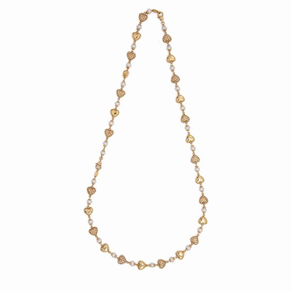 Collana in oro e perle  - Asta Jewels - I - Casa d'Aste Arcadia