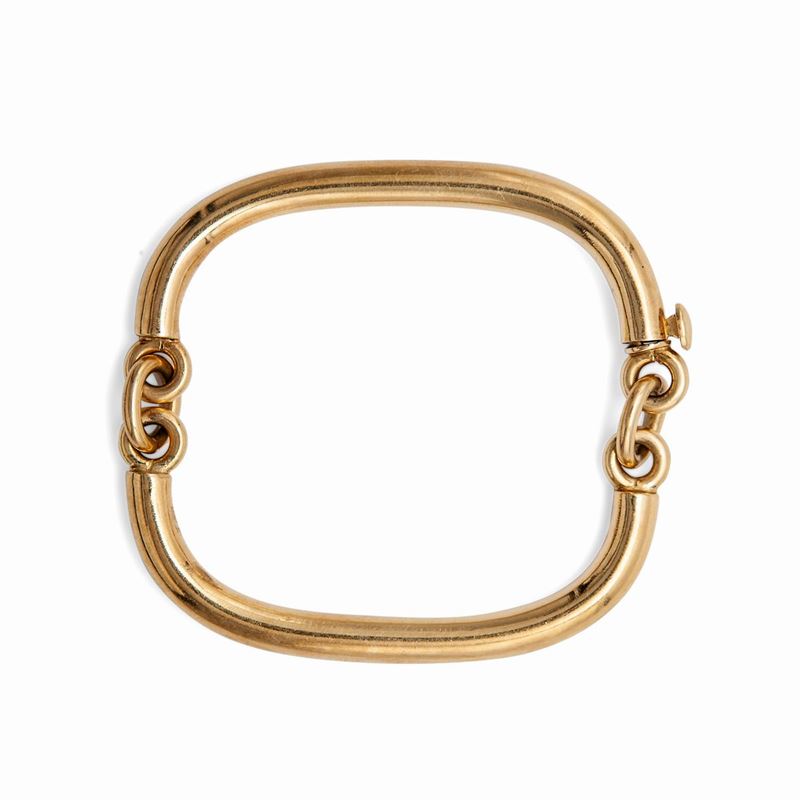 Bracciale Rigido in Oro Giallo a Manetta