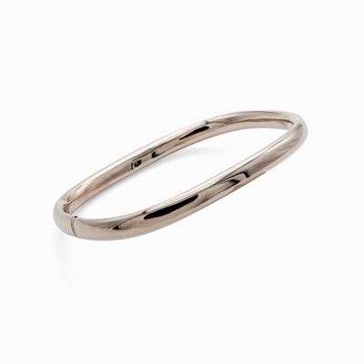 Bracciale Rigido a Manetta in Oro Bianco