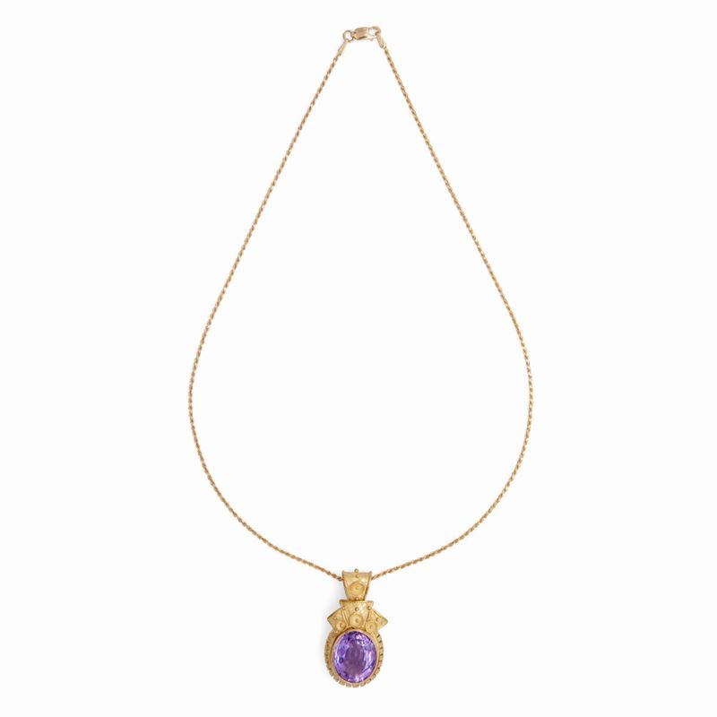 Collana in Oro e Ametista