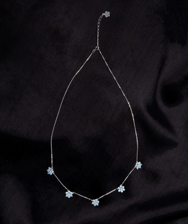 Collana in Oro e Acquamarina