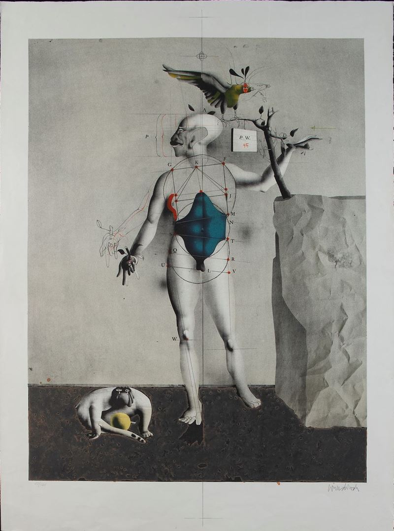 Paul Wunderlich - Selbst Mit Adler