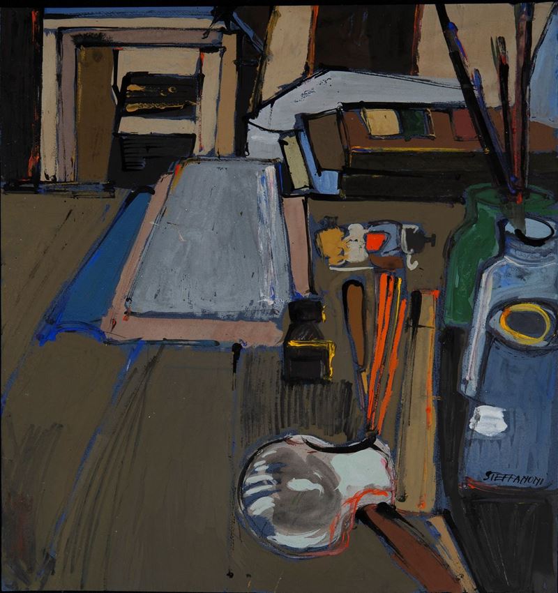 Attilio Steffanoni - Particolare dello Studio