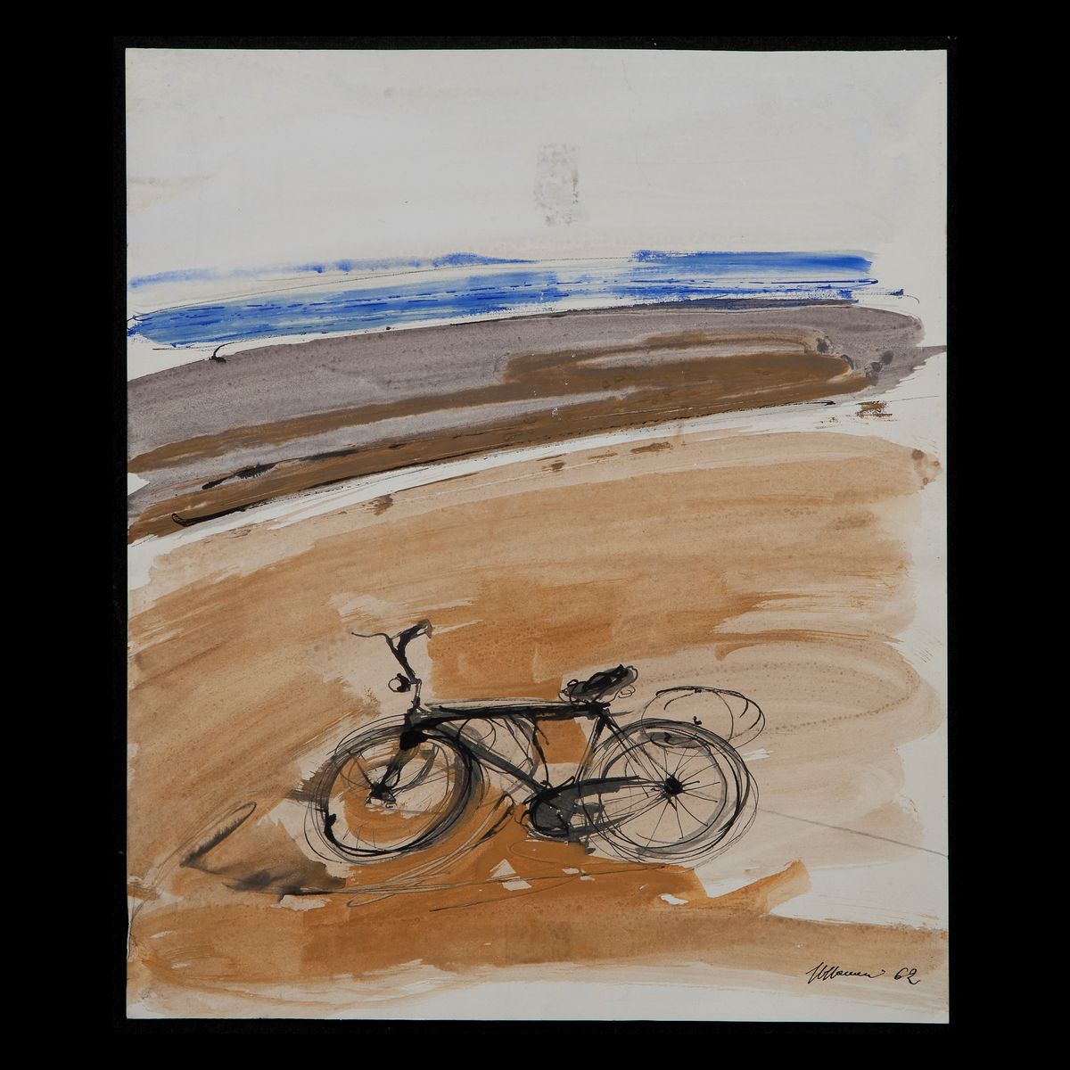 Attilio Steffanoni - Bicicletta nel Paesaggio