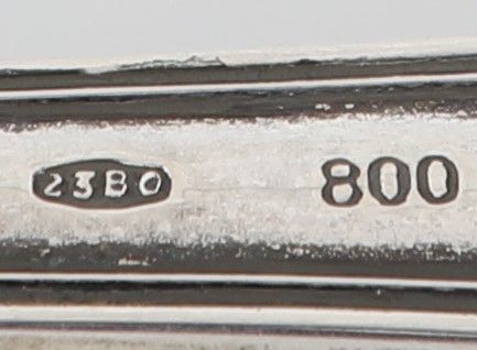 Sette Posate Diverse in Argento 800