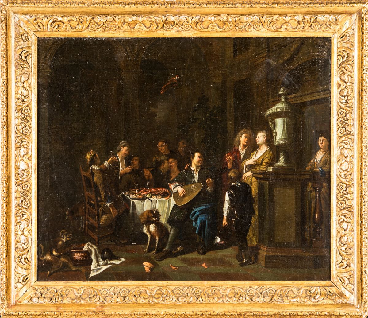 Jan Jozef i Horemans - A) Banchetto B) Rissa