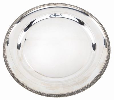 Piatto Circolare in Argento 800, Frugoni Roma