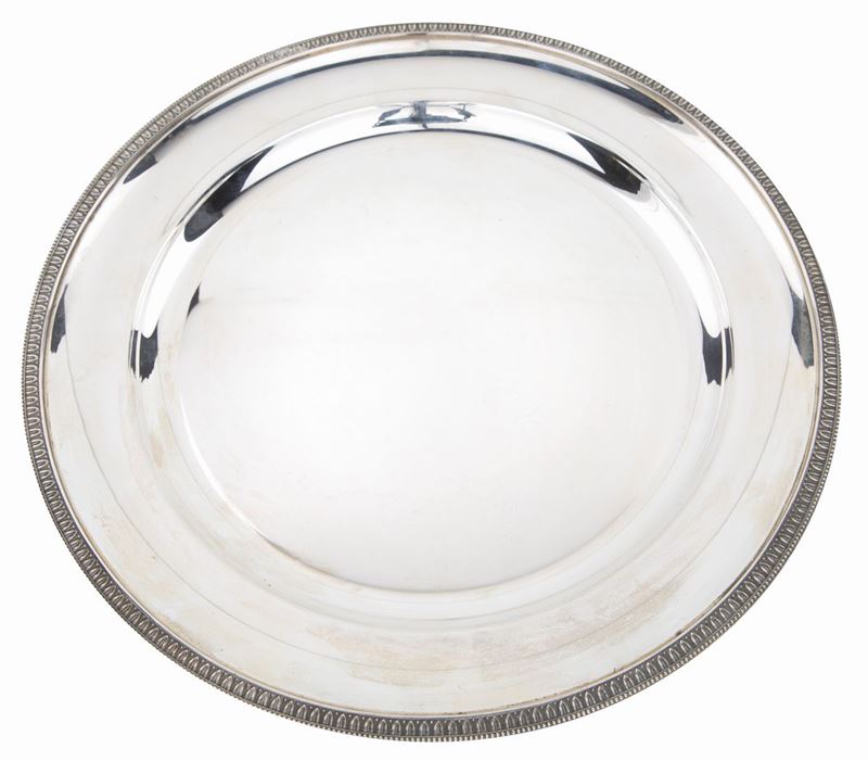 Piatto Circolare in Argento 800, Frugoni Roma