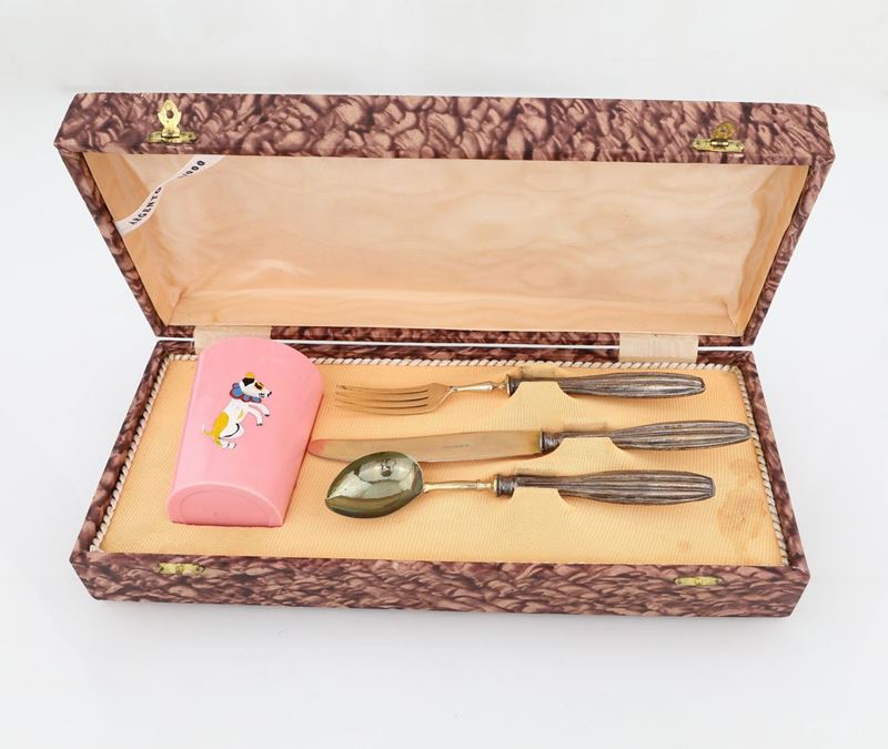 Set da Bebè in Lamina D'argento