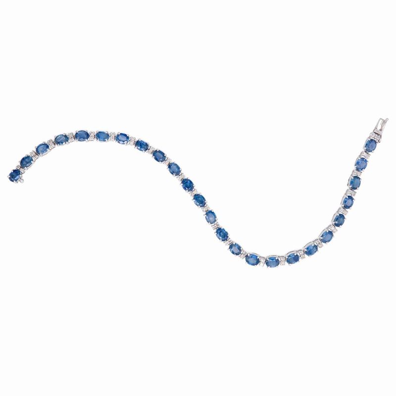 Bracciale Tennis di Zaffiri e Brillanti