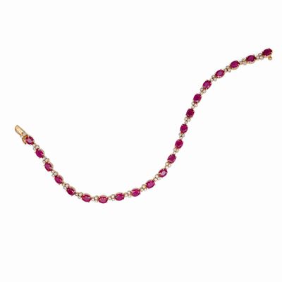 Bracciale Tennis Rubini e Brillanti