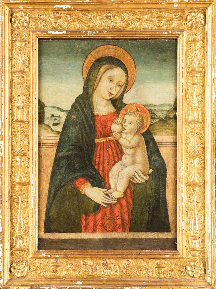 Pittore Dell'italia Centrale del XV Secolo - Madonna del Latte